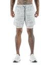 Men's athleisure fake two-piece shorts