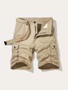 Men's Belted Double Pocket Cargo Shorts