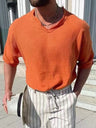 Men's Solid Color Element V-neck T-shirt