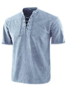 Men's Contrast Lacing Crewneck T-shirt