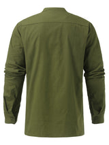 Men's Solid Color Long Sleeve Lace-up Rib Sweater