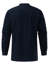 Men's Solid Color Long Sleeve Lace-up Rib Sweater