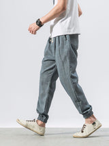 Men's Solid Color Linen Pants