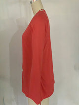 Ladies T-Shirt With Loose Round Neck And Casual Style