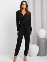 Women's two piece set of solid color fashion casual pants