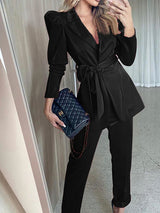 Women's fashionable temperament lapel suit
