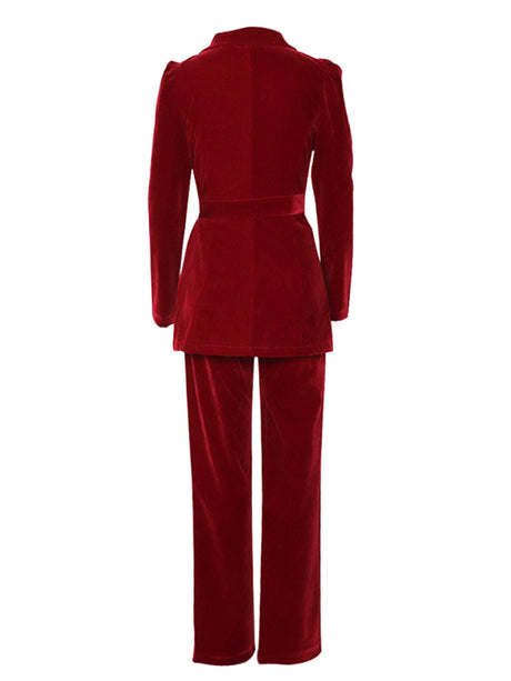 Women's fashionable temperament lapel suit