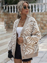 Women's Fashion Casual Loose Knit Sweater Cardigan