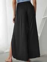 Women's Loose Casual Slit Wide Leg Pants