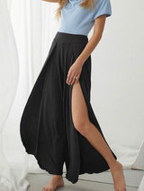 Women's Loose Casual Slit Wide Leg Pants