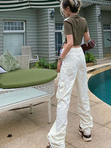 Women’s Cute High Rise Scout Cargo Pants
