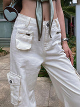 Women’s Cute High Rise Scout Cargo Pants