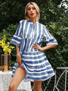 Women’s Striped Loose Fit Babydoll Dress