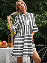 Women’s Striped Loose Fit Babydoll Dress