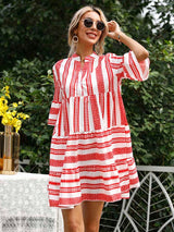 Women’s Striped Loose Fit Babydoll Dress