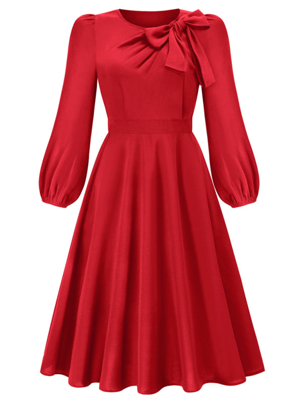 Women’s A-line Bow Dress