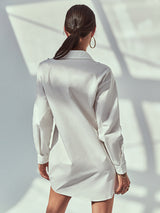 Women's Cup Bust Button Front Shirtdress