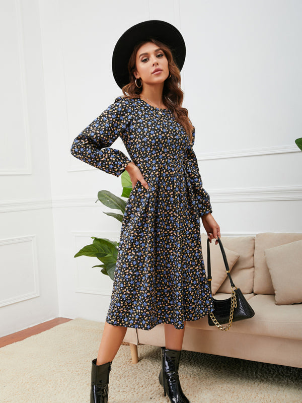 Women’s Everyday Floral Print Longsleeve Dress