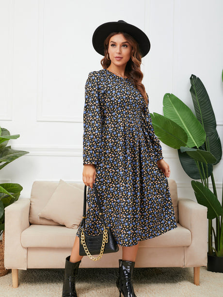 Women’s Everyday Floral Print Longsleeve Dress