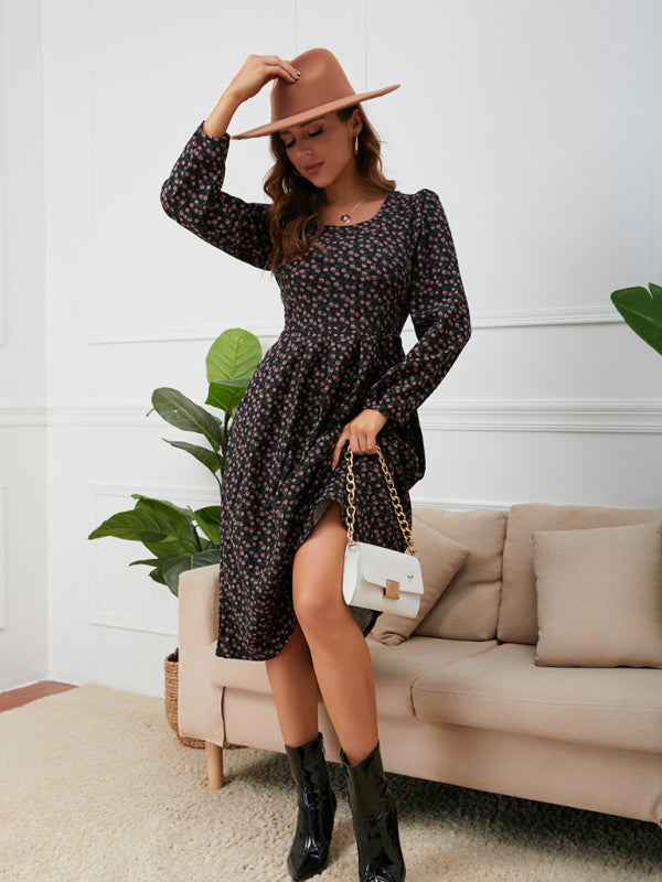 Women’s Everyday Floral Print Longsleeve Dress