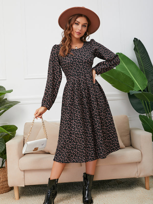 Women’s Everyday Floral Print Longsleeve Dress