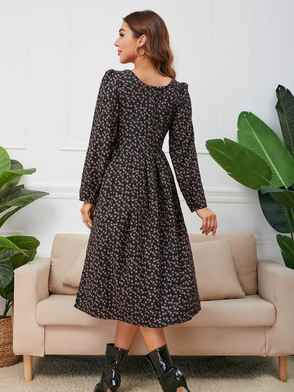 Women’s Everyday Floral Print Longsleeve Dress