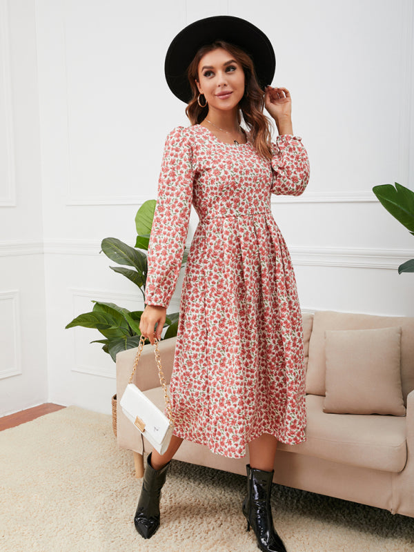 Women’s Everyday Floral Print Longsleeve Dress