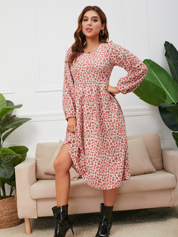 Women’s Everyday Floral Print Longsleeve Dress