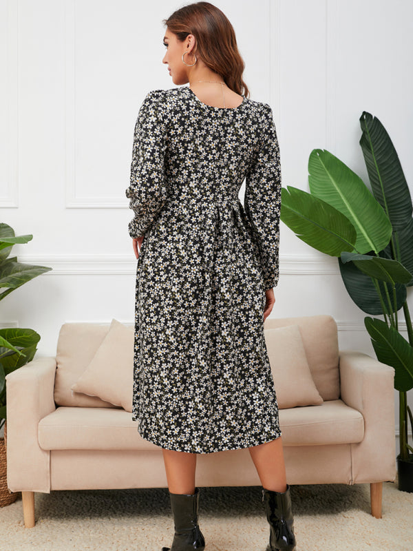 Women’s Everyday Floral Print Longsleeve Dress