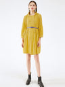 Women’s Double Breasted Buttons Pleats Dress Cardigan