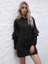 Women’s Stylish Hoodie Dress With Fashionable Sleeves