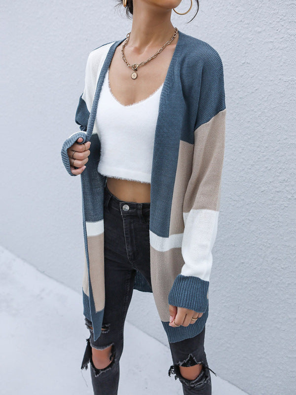 Women's Knit Colorblock Cardigan