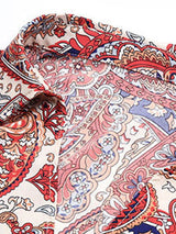 Women's Lace Up Holiday Ethnic Print Dress