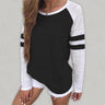 Women’s Colorblock Stripe Long Sleeve T Shirt