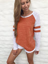 Women’s Colorblock Stripe Long Sleeve T Shirt