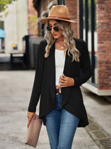Women’s Solid Color Essential Open Front Cardigan