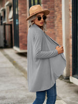 Women’s Solid Color Essential Open Front Cardigan