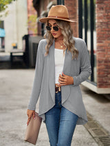 Women’s Solid Color Essential Open Front Cardigan