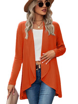 Women’s Solid Color Essential Open Front Cardigan