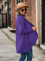 Women’s Solid Color Essential Open Front Cardigan