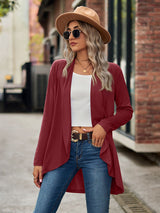 Women’s Solid Color Essential Open Front Cardigan