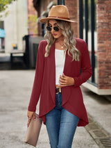 Women’s Solid Color Essential Open Front Cardigan