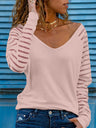 Women's Sheer Sleeve Flowy Shirt