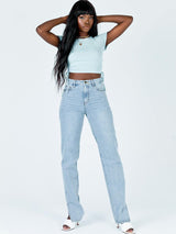 Women's Solid Color Ruched Side Crop T-shirt