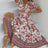 All-over positioning print printed puff-sleeved maxi-neck dressSizing: True to size Material composition: 95% polyester, 5% spandex Material: Polyester Pattern: Self design Season: Spring-Summer Sleeve_type: Regular sleeve Style: Grace Sleeve_length: Long