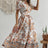All-over positioning print printed puff-sleeved maxi-neck dressSizing: True to size Material composition: 95% polyester, 5% spandex Material: Polyester Pattern: Self design Season: Spring-Summer Sleeve_type: Regular sleeve Style: Grace Sleeve_length: Long