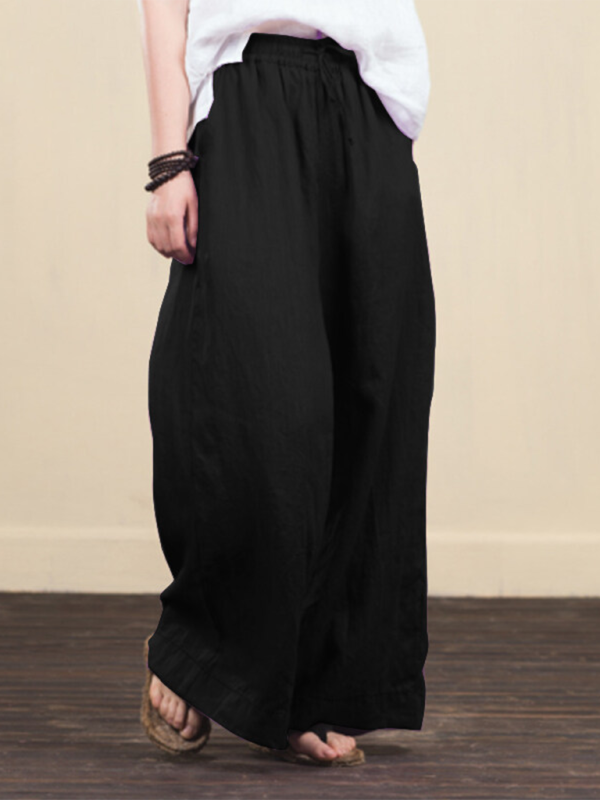 Women's High Waist Linen Pants