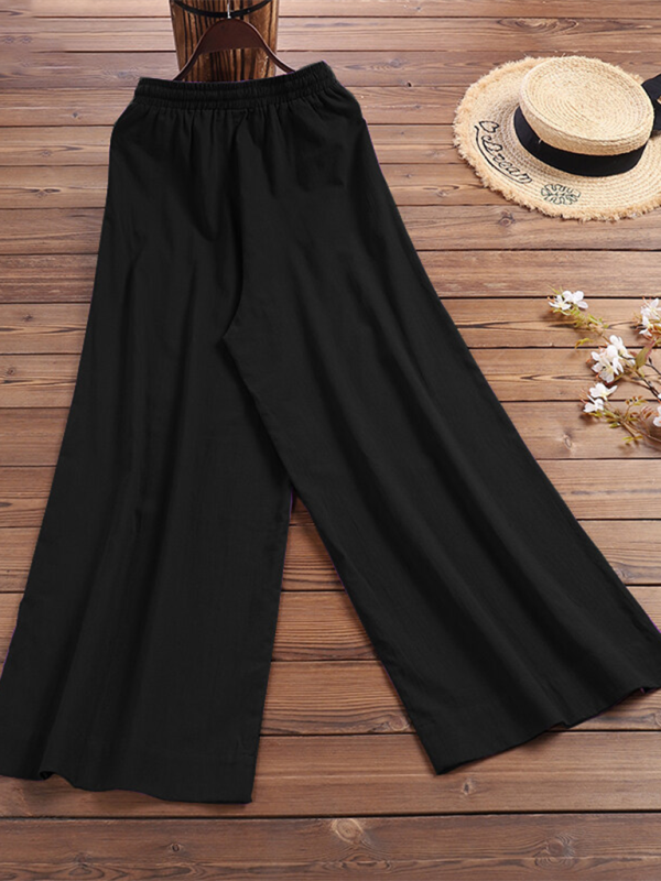 Women's High Waist Linen Pants