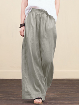 Women's High Waist Linen Pants