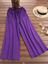 Women's High Waist Linen Pants